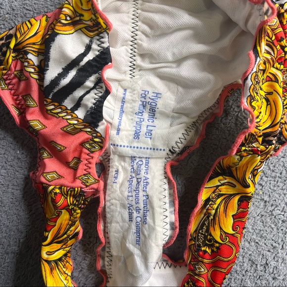 New Luli Fama Printed Swim Bottoms Bikini Bathing Suit Swimsuit - Picture 2 of 4